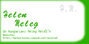 helen meleg business card